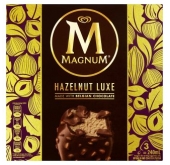 WALLS MAGNUM HAZELNUT LUXE MADE WITH BELGIAN CHOCOLATE 3PCS PER PACK 240ML